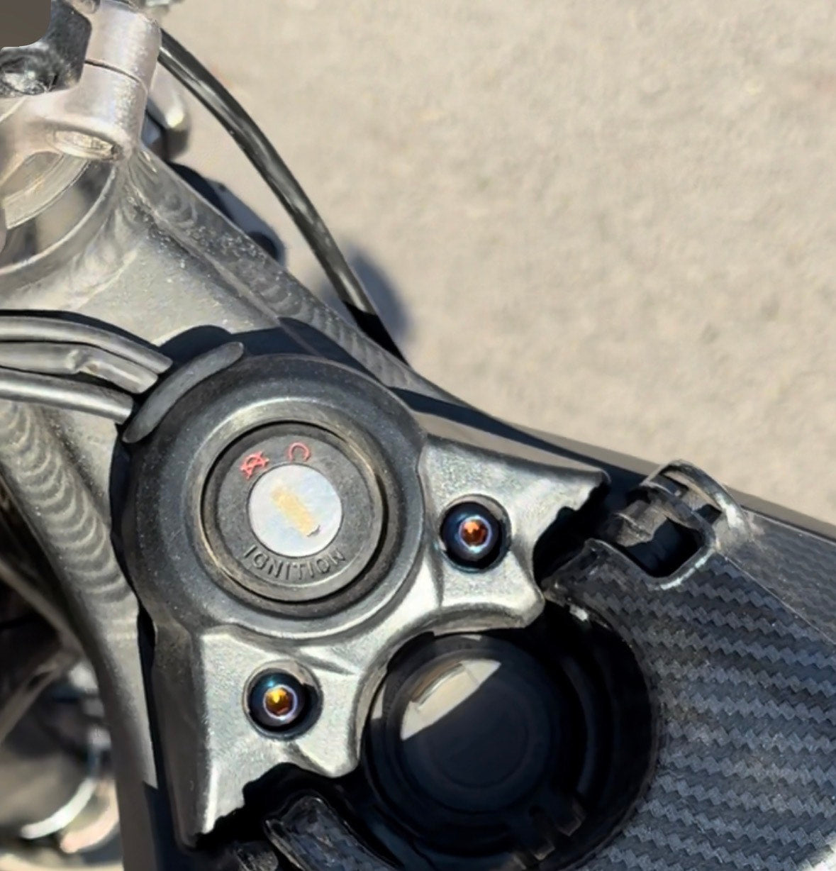 Titanium Surron LBX Ignition bolts (Set of 2)